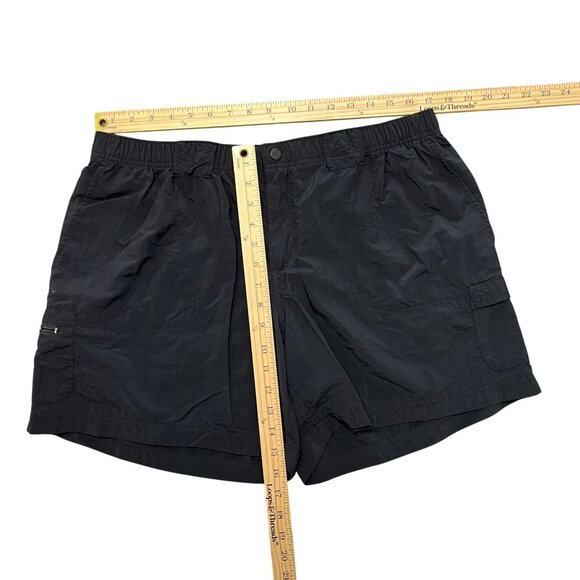 Lot of 2 Columbia XL Nylon Cargo Swim Shorts In Black & Olive Green - Picture 8 of 11